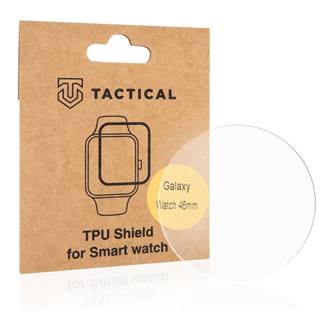 Tactical TPU Folia/Hodinky pre Samsung Galaxy Watch 46mm - Transparentná