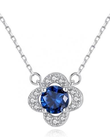 Strieborný náhrdelník Indigový Kvet Ag 925/1000