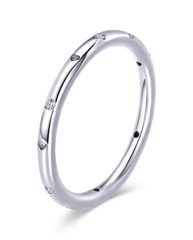 Strieborný prsteň Simple Love Ag 925/1000