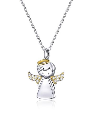 Strieborný náhrdelník Anjel Strážny