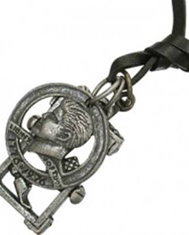 Náhrdelník na šnúrke - minca, kríž, kladivo, klince