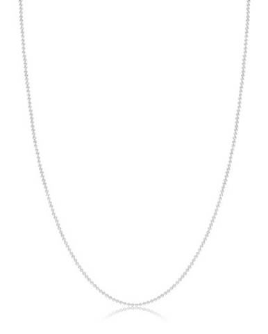 Lesklý náhrdelník zo striebra 925 - známka s nápisom "love", guličková retiazka